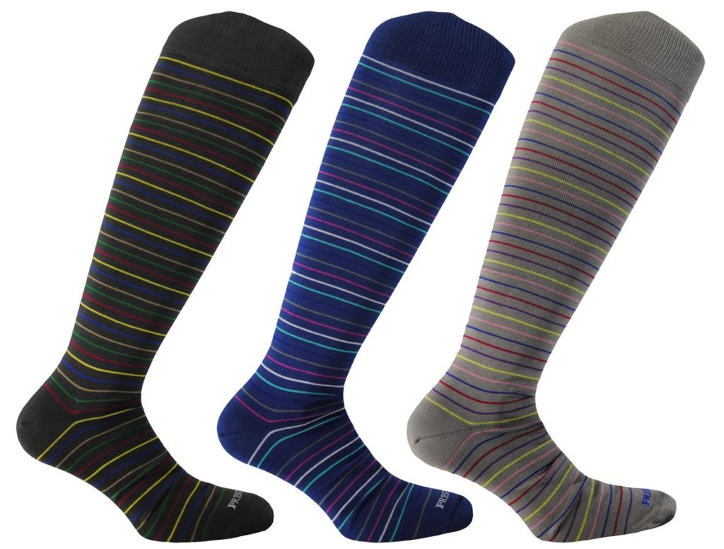 Knee high men’s socks made with precious mercerized cotton – multicolor ...