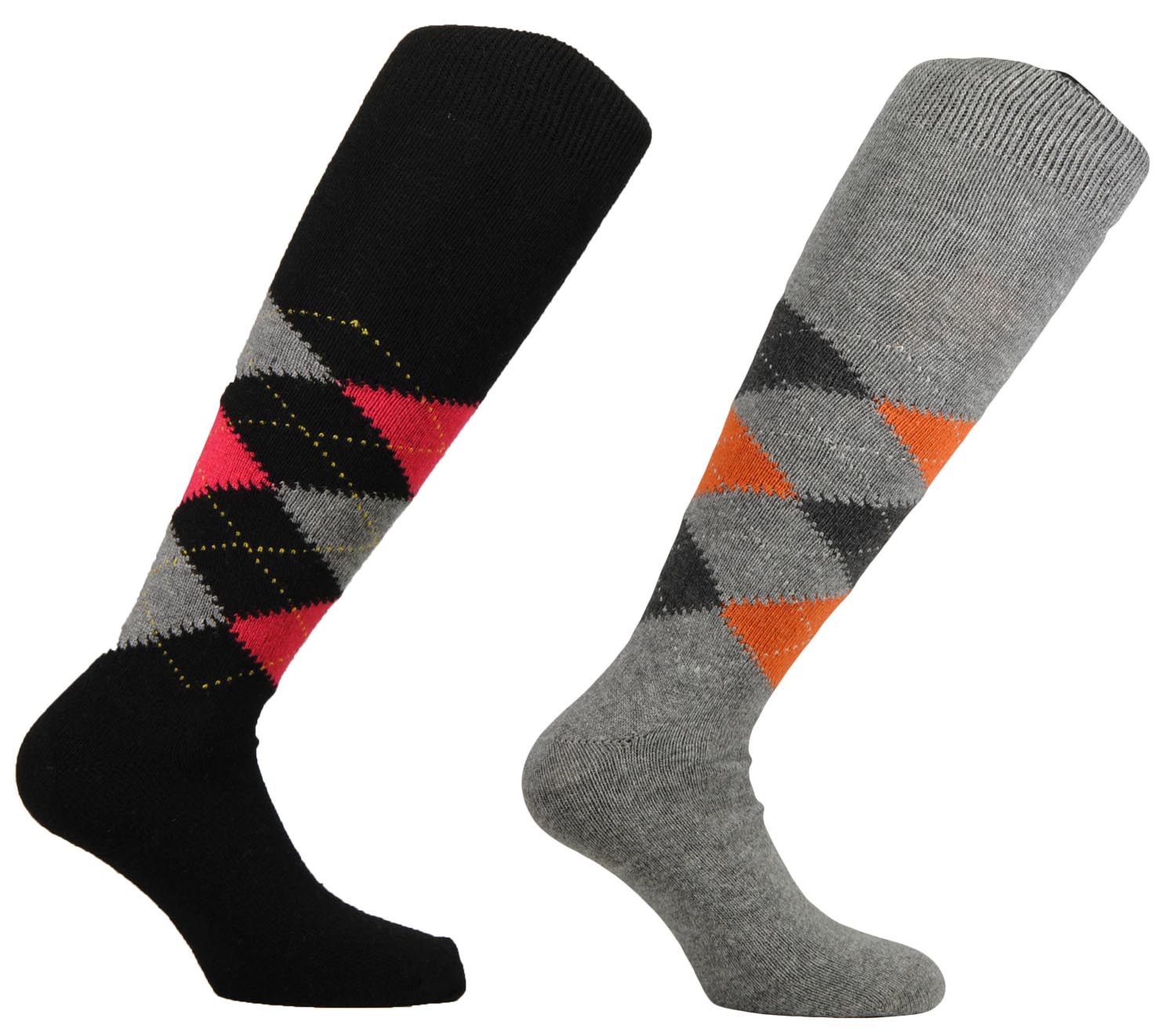 PASINI FASHION 3 Paia - Calze lunghe da uomo e da donna a coste - Collezione ALL-DAY CASHMERE - calde e confortevoli in colori assortiti (35-38, Antracite Blu Grigio